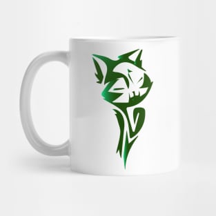 green cat t-shirt Mug